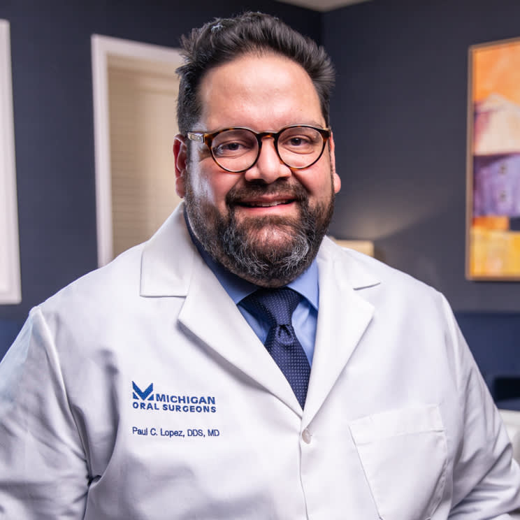 Dr. Lopez is an oral surgeon in Ann Arbor, Adrian, Plymouth, and Dexter, MI